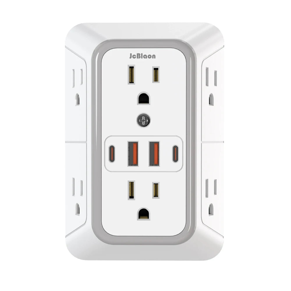 6 AC 4 USB-C Power Strip